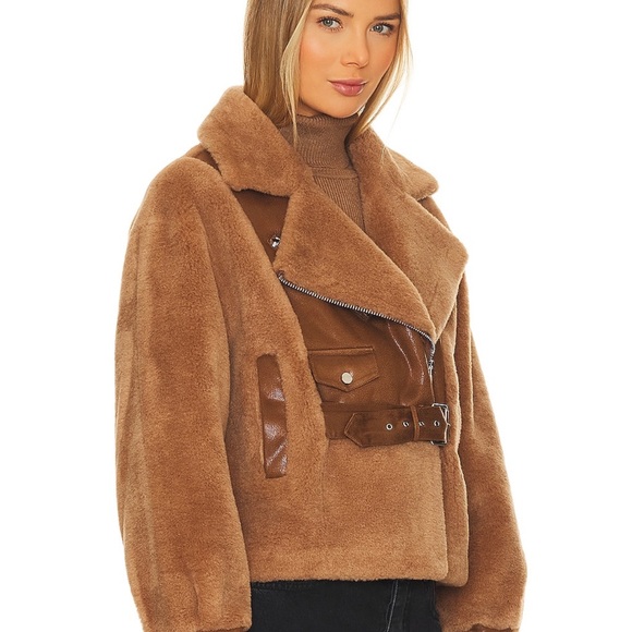 Lamarque Brown Teddy Jacket - Picture 2 of 4